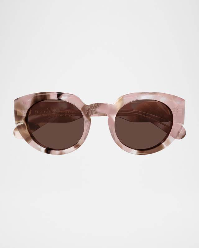 Round Acetate Sunglasses